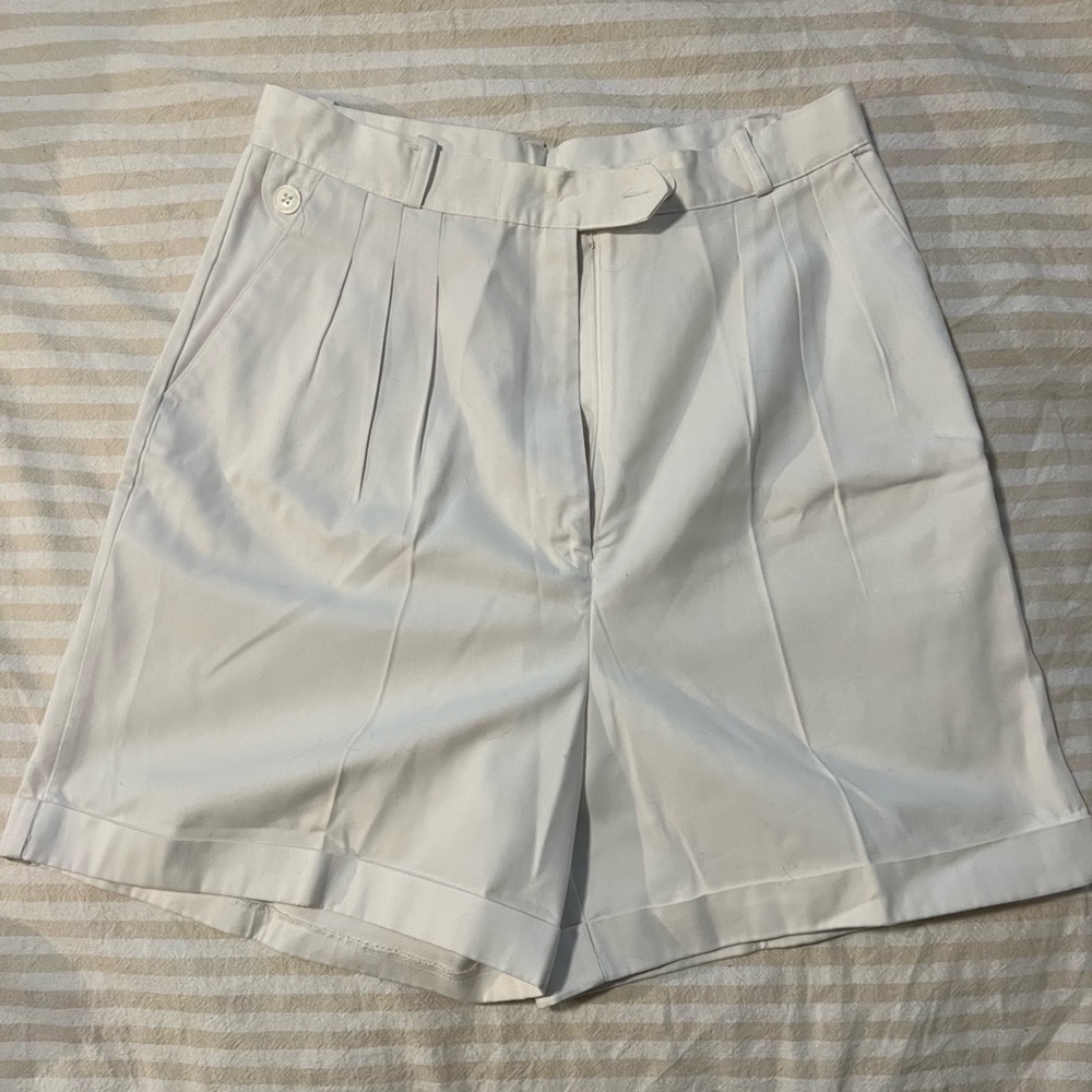 Vintage High Waisted White Shorts